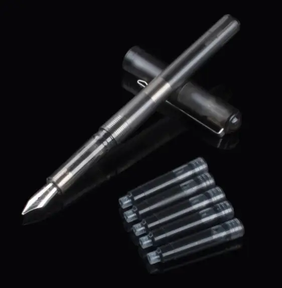 JINHAO 991 черный прозрачный матовый цвет тонкий перьевая ручка новые ручки для школьников канцелярские принадлежности - Цвет: 11