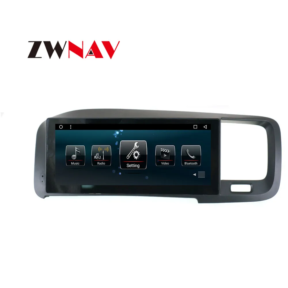 Perfect ZWNAV Android System Car DVD Player GPS Navigation For VOLVO S80 2011 2012 2013 2014 Left Auto Head Unit Radio Screen 2
