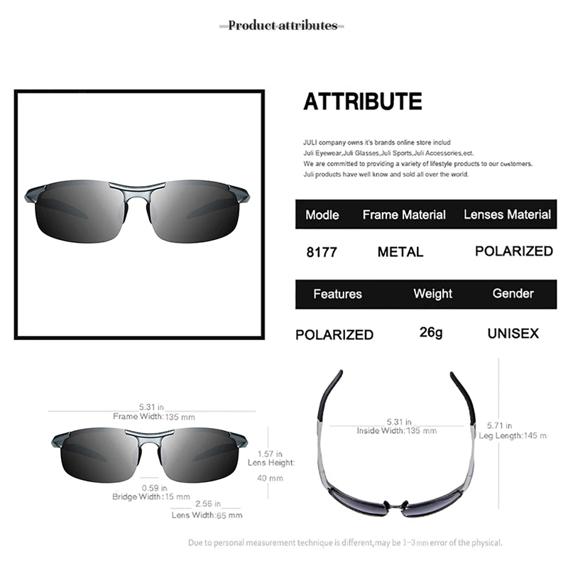 MAXJULI Polarisierte Sport-Designer-Sonnenbrille für Herren und Damen, Gafas de Sol, Fahren, Radfahren, Angeln, Golf, Legierungs-Sonnenbrille_voghion.com