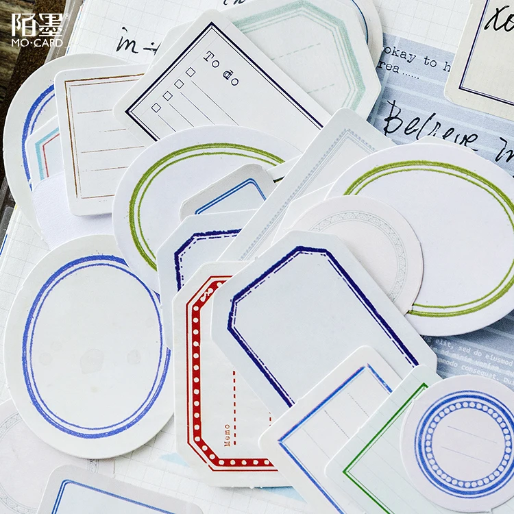 46pcRetro Label Set DIY Cute Creative Interesting Sticker Album Diary Magazine Student Hand Stationery Office Supplies | Канцтовары для