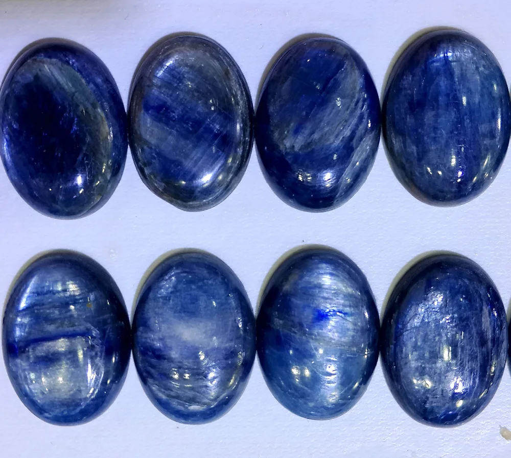 12pcs kyanite Cabochon for Jewelry Natural Kyanite Cabochon Gemstone, 5x7mm Natural Kyanite Cabochon,
