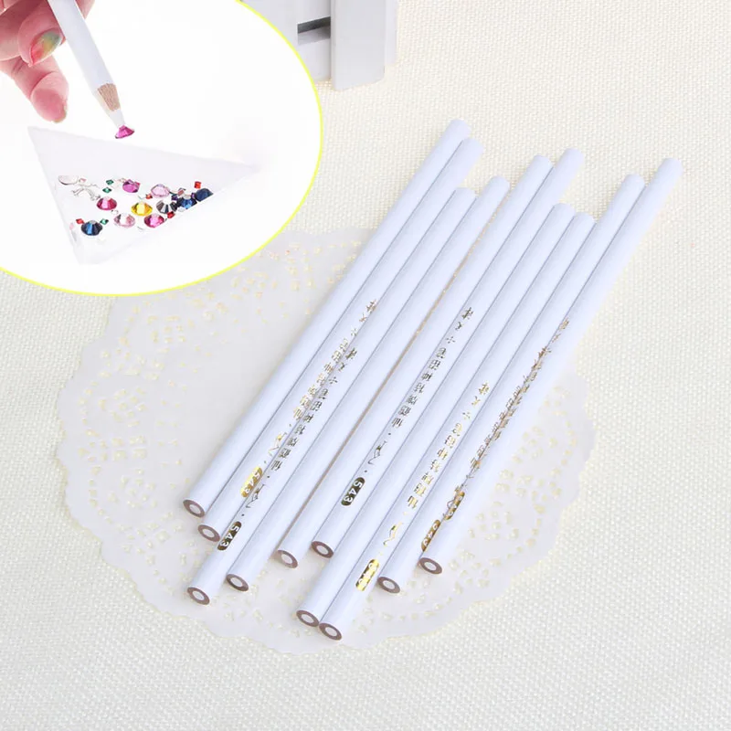 10Pcs Nail Art Rhinestones Gems Picking Tools 3D Design Painter Pencils Picker Hot! | Красота и здоровье