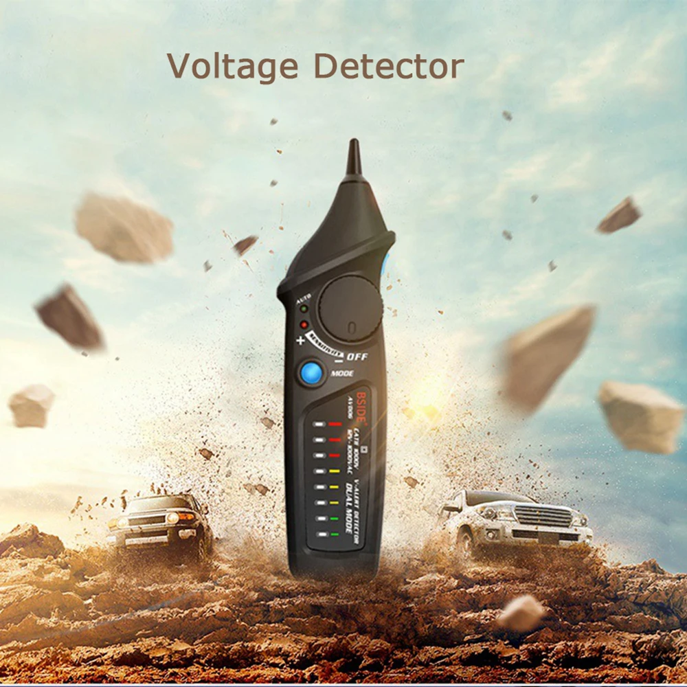 BSIDE двойной режим ручной детектор напряжения AVD06 AC 12 1000 V Авто/Ручной