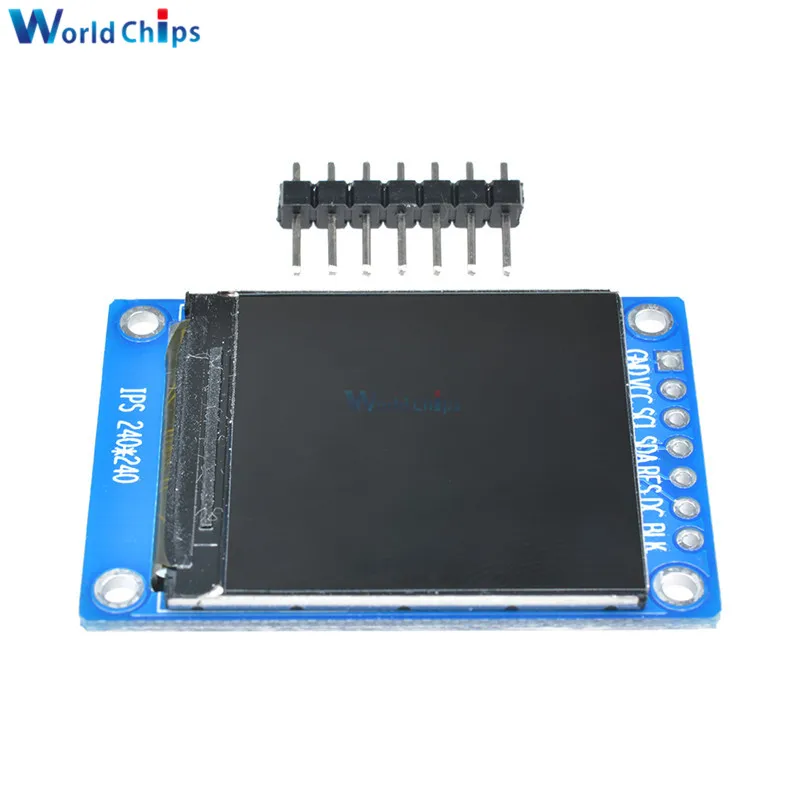 1,3 дюйма ips HD TFT ST7789 Drive IC 240*240 SPI связь 3,3 V Напряжение 4-модуль дисплея Интерфейс полный Цвет ЖК-дисплей Дисплей DIY