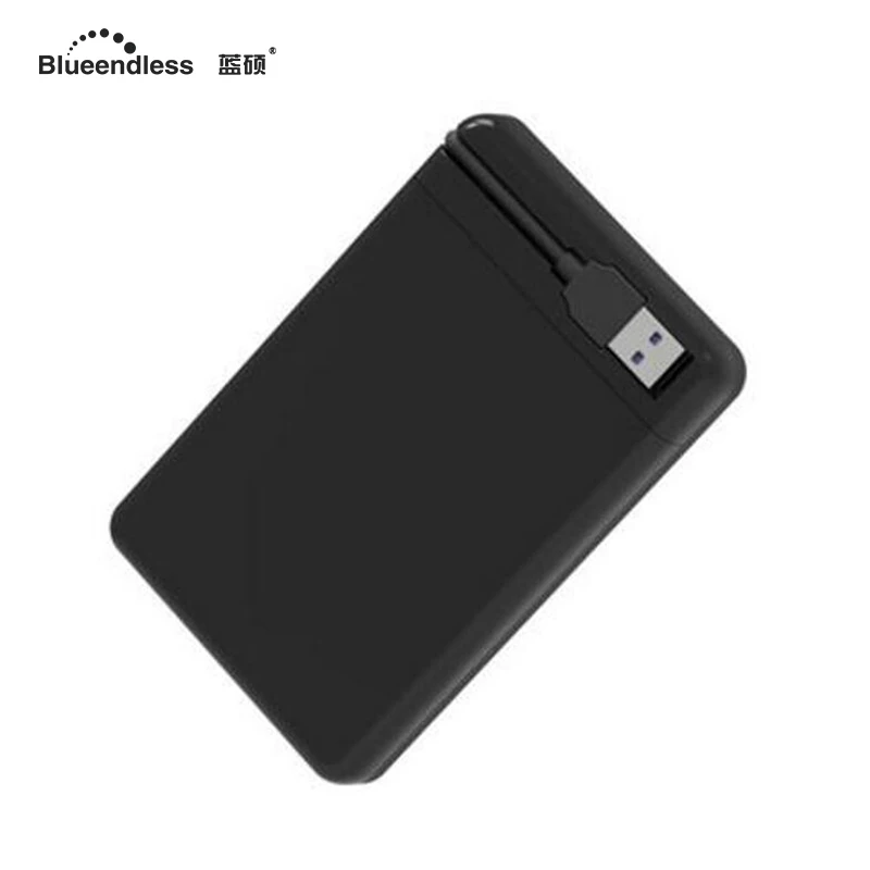 Blueendless внешний жесткий диск Корпус Пластиковый HDD 2 5 'Корпус Sata к USB 3 0 SSD шкатулка