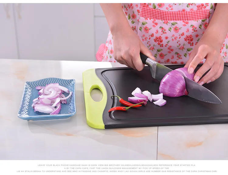 

Bamboo charcoal Antibacterial Chopping Blocks Environment-friendly Chopping Board Vegetable fruit Blocks 2 Size Kitchen Tool