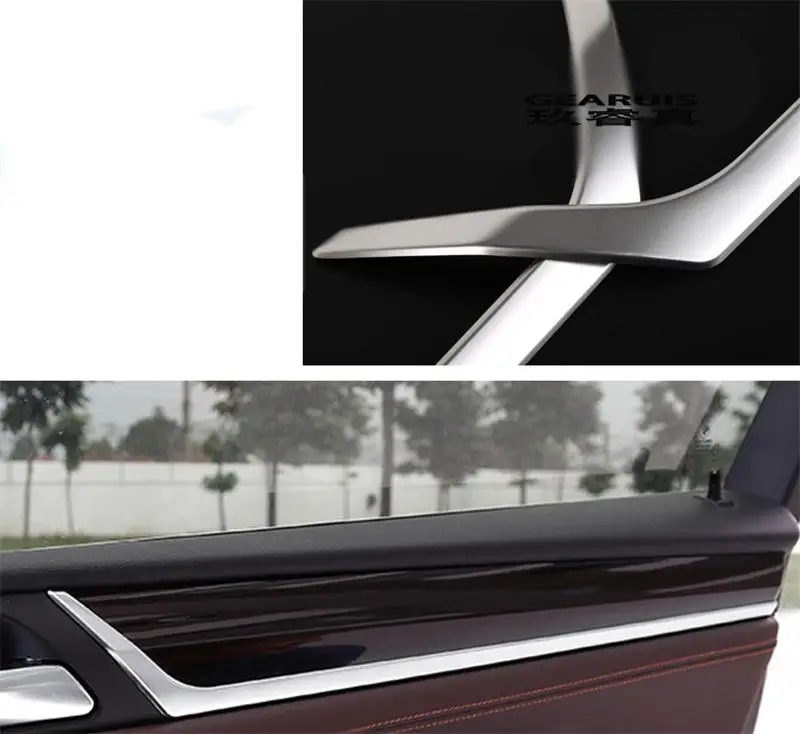 Автомобильный Стайлинг для BMW X3 F25 X4 F26 ручки обшивки Дверная панель полоски декоративное покрытие Стикеры салона авто аксессуары