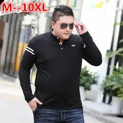 10XL 8XL 6XL 5XL 4XL с длинным рукавом Футболка мужская брендовая одежда высокого качества Новое поступление весна осень мода Повседневное мужской