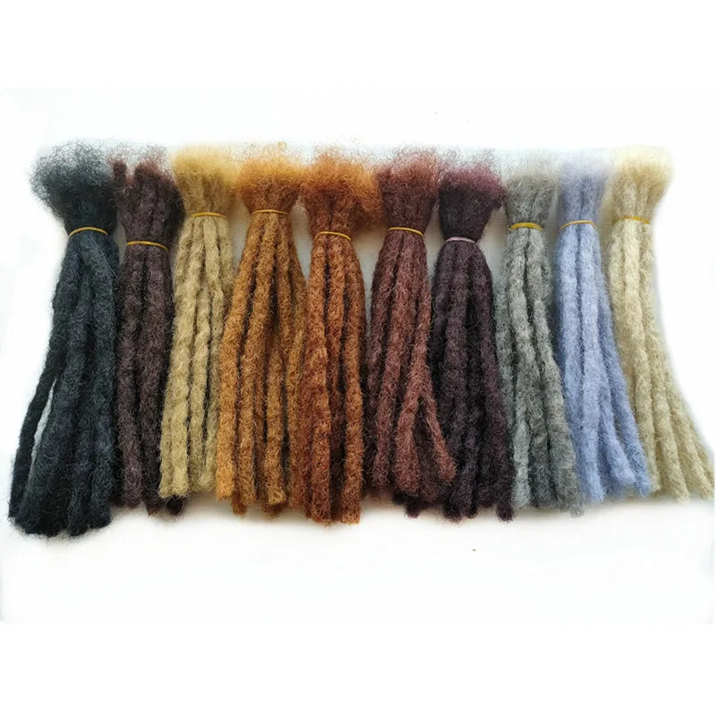 

Pervado Hair Handmade Synthetic Rough Soft Dreadlocks Crochet Braiding Hair Extensions for Hawk Hippie Tribal Style Black Grey