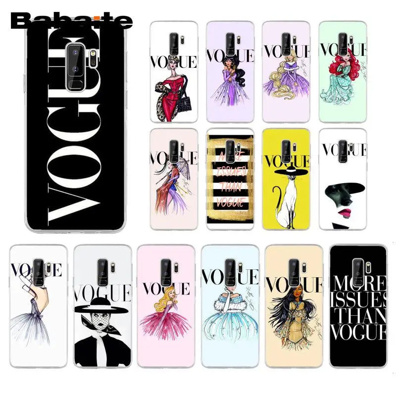

Babaite Fashion Woman More Issues than Vogue Phone Case for Samsung Galaxy S9 plus S7 edge S10 Plus S10E S10Lite S6 S8 plus