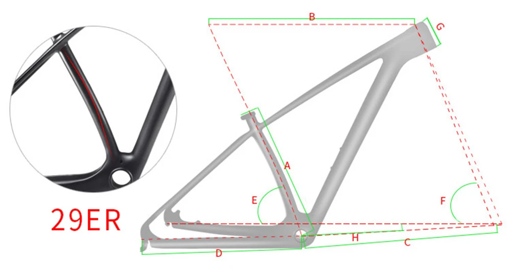 Excellent ! LEADNOVO 27.5/29er mtb carbon bike frame mountain bicycle frameset bicicletas mountain bike carbono frames 23