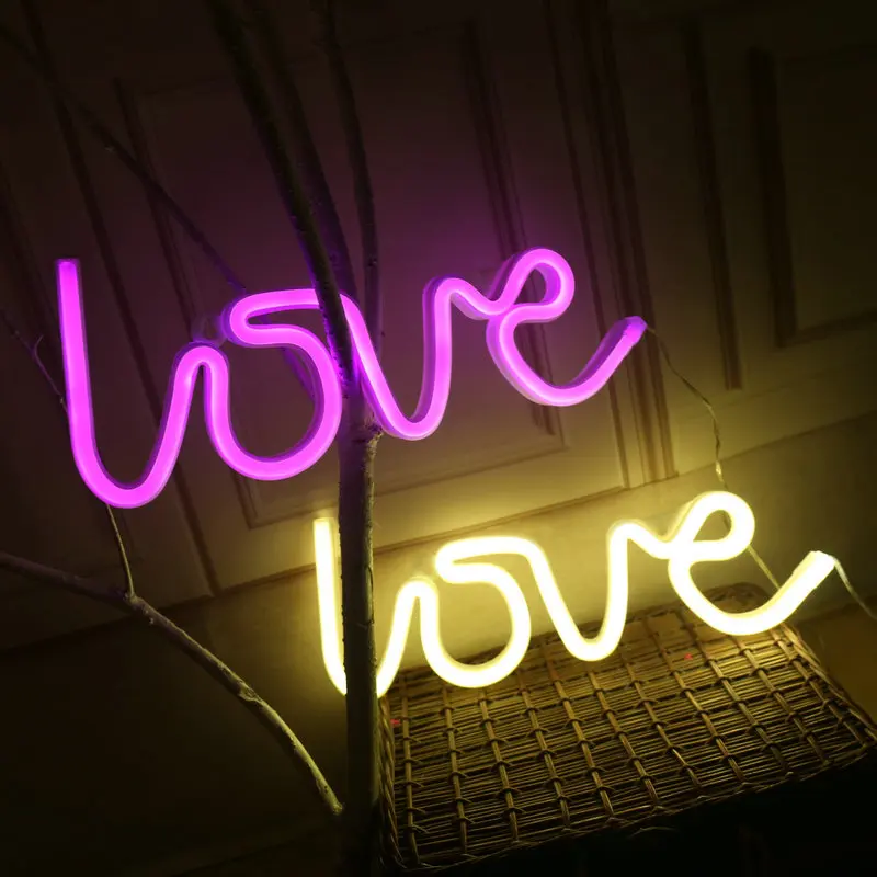 

Romantic LED colorful lamp led night light wedding decorations for 214 Valentine's day hot sales