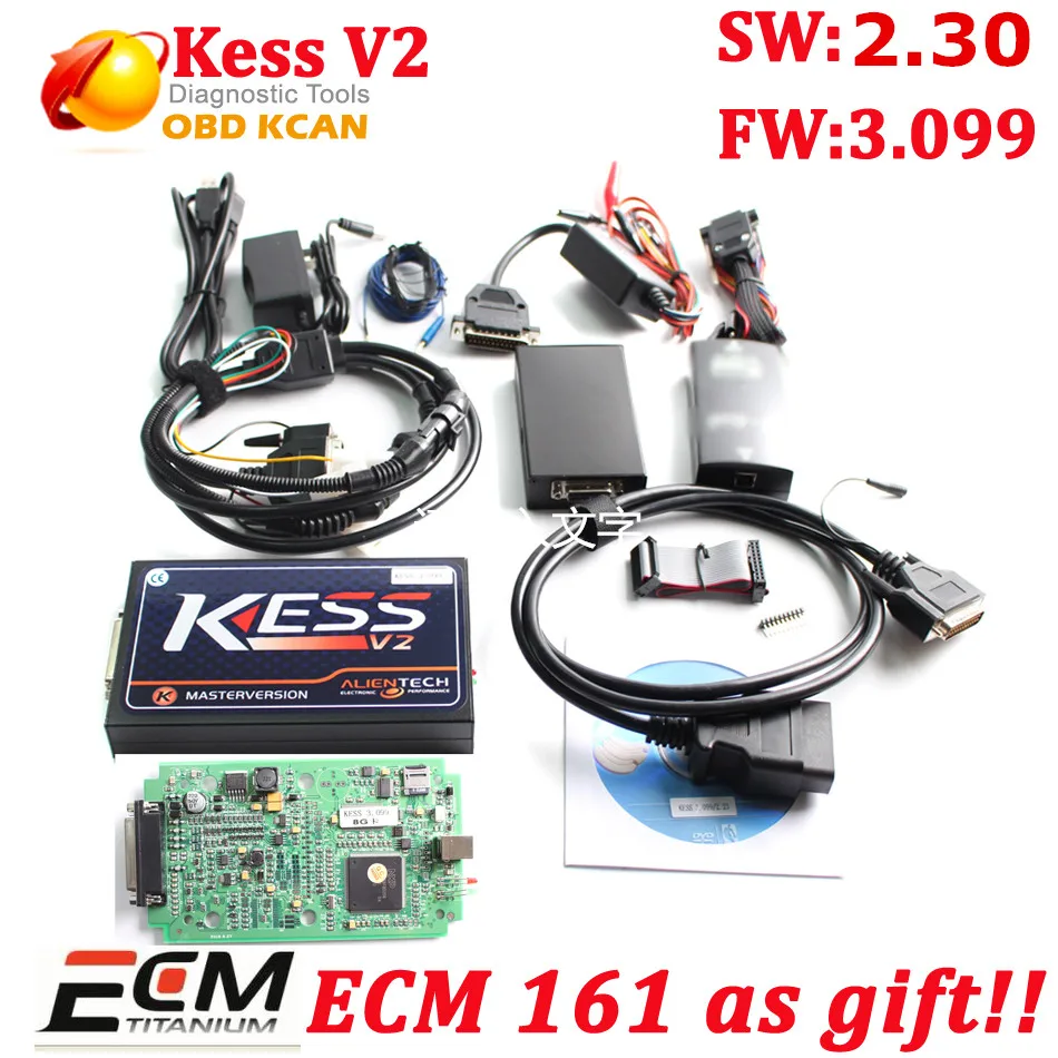 

Hot V2.30 KESS V2 Firmware 3.099 OBD2 Chip Tuning Tool KESS V2 ecu programmer with free ECM titanium software kessv2 3.099