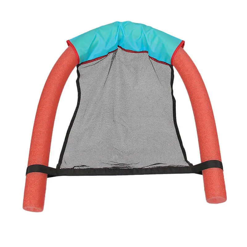 Забавное плавающее кресло для плавания детское сиденье для отдыха на воде летнее кольцо для взрослых бассейн игрушка аксессуары лапша сеть - Цвет: red