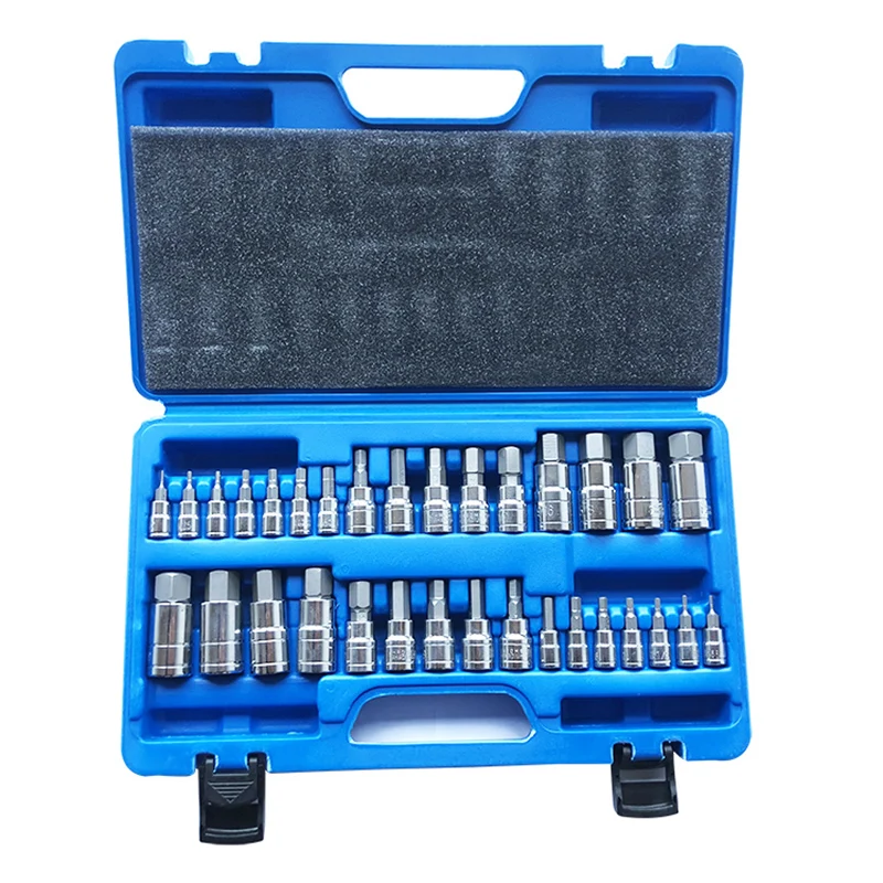 32Pc Bit Socket Set With Metric and SAE