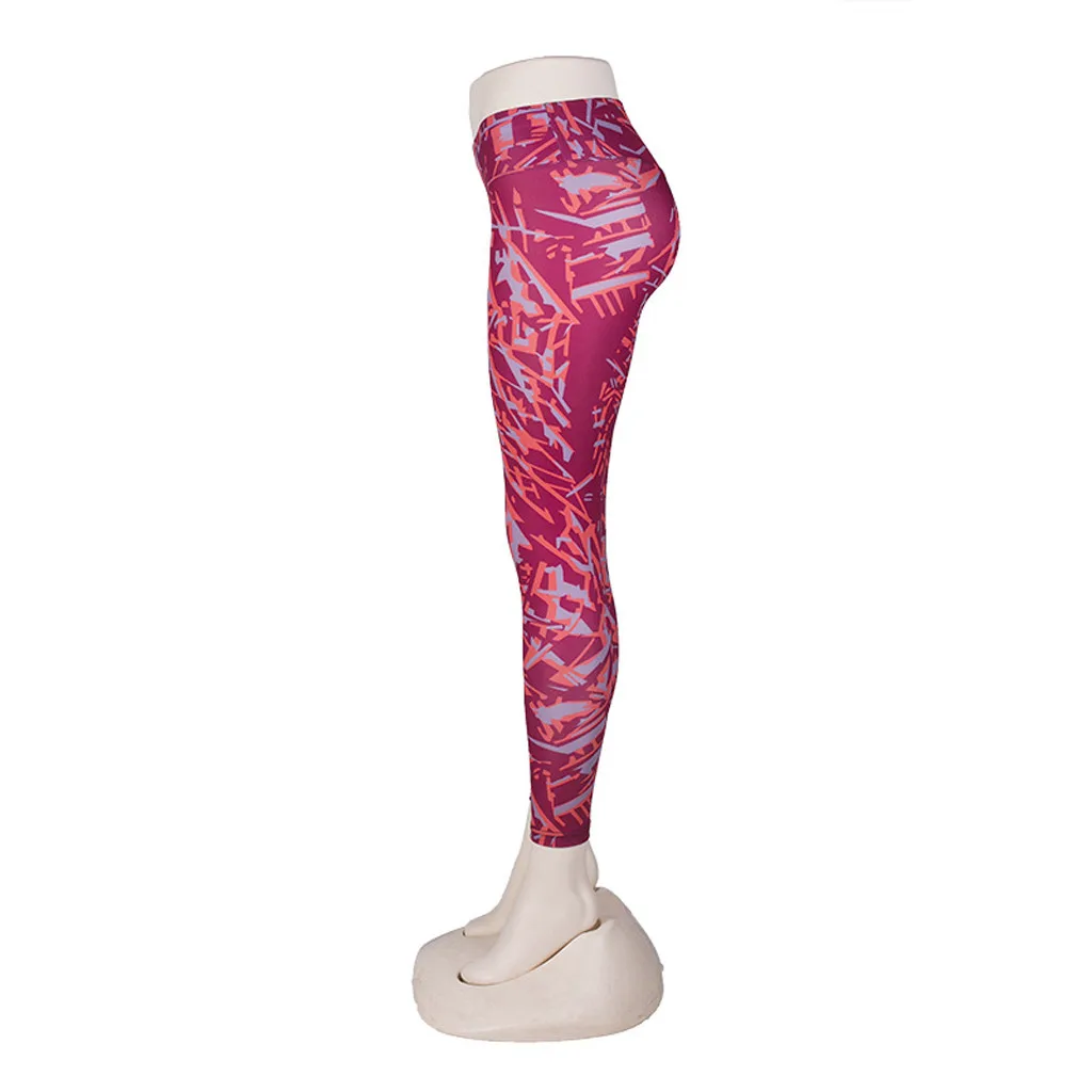 Женские цифровые печатные плотные спортивные фитнес Беговые тренировочные брюки для йоги одежда для женщин женские спортивные Леггинсы# D8