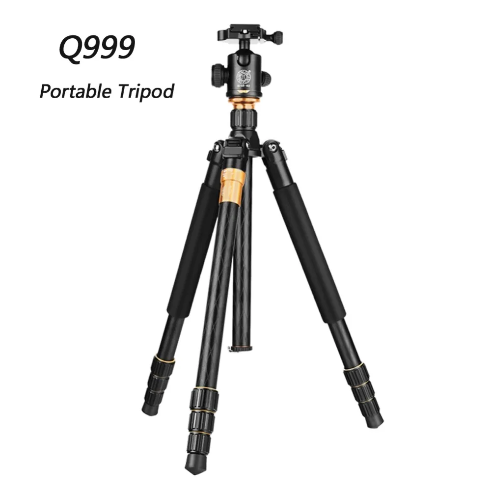 

QZSD Q999 Professional Photographic Portable Tripod To Monopod+Ball Head For Digital SLR DSLR Camera Fold 43cm Max Loading 15Kg