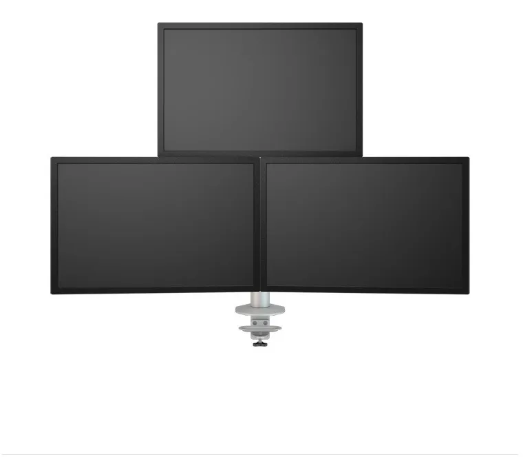 Desktop Triple Monitor Holder Support Aluminum