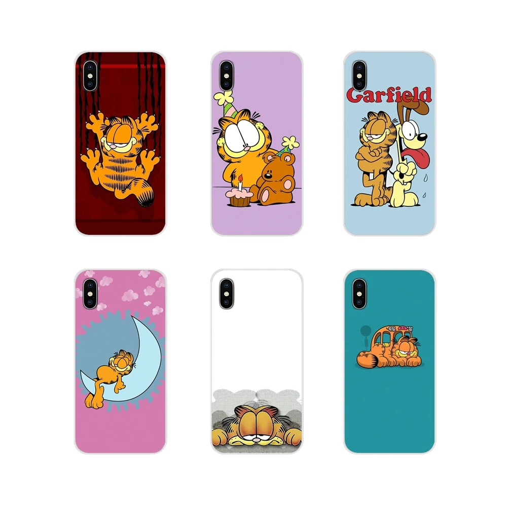 

For Huawei G7 G8 P7 P8 P9 P10 P20 P30 Lite Mini Pro P Smart Plus 2017 2018 2019 Accessories Phone Shell Covers Garfield