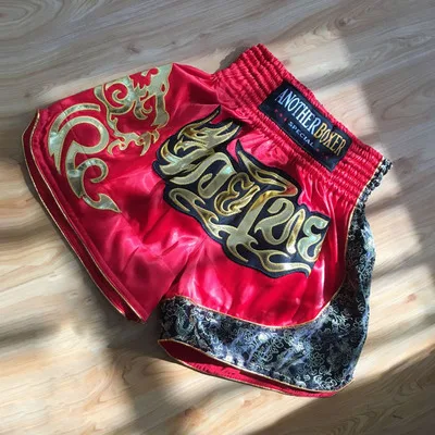 Cheap 2019 HOT Men s Boxing Pants Printing MMA Shorts Fight Grappling Short Polyester Kick Gel Boxing Muay Thai Pants Boxing Shorts
