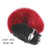 Juguete sexual de cola de lobo negro, juguete sexual Anal largo con tapón de Metal, Animal de dos tonos, RolePlay, Cosplay, productos sexuales con cola de zorro ► Foto 2/6