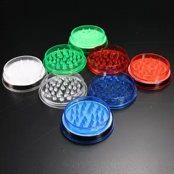 

1 pcs Grinder Broyeur TABAC Cigar Moulin a Herbe 2 Parties Plastique COULEUR AU HASARD