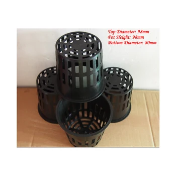 

Free Shipping 50Pcs Large Size Deep 98mm Fixed Net Planting Pot Basket Hydroponic Plants Grow Systems Flowers Fitted Fixtures