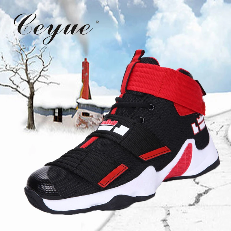 Ceyue 2019 hombres zapatos de baloncesto Lebron James Zapatos Zapatillas altas zapatos de tobillo cojín de aire a prueba de cesta homme baloncesto|mens basketball shoes|basketball shoesmen basketball shoes lebron - AliExpress