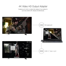 7-in-1 Multiport Hub Dual USB-C 4K Video Card Reader for MacBook Pro