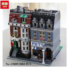 IN STOCK LEPIN 15009 Pet Shop Supermarket Model City Street Building Blocks Compatible 10218 Toys For Children Free shipping