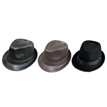 Унисекс, ковбойские шляпы, необычная ковбойская кожаная кепка для верховой езды, широкая шляпа с козырьком для папы, джентльмена, леди, сомбреро, Hombre, джазовая Кепка s