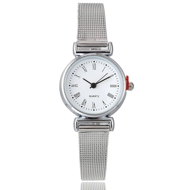 

New Fashion Business Women Quartz White Black Small Chain Pointer Watch Simple Rome Scale Party Office Ladies Watches