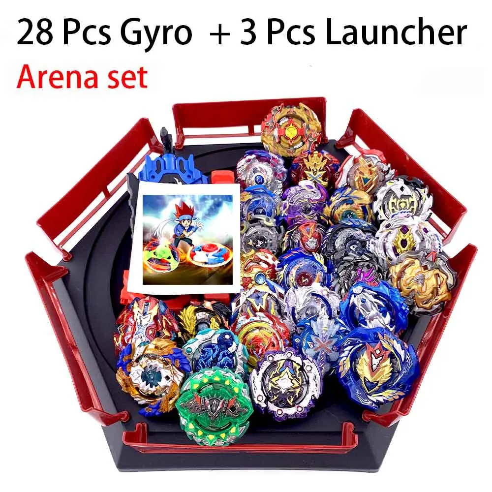 Все топы набор пусковых устройств Beyblade GT God Bey blade blades Burst высокая производительность Battling Top Toys для детей Bables Bayblade - Цвет: 25-ZDP-31PCS