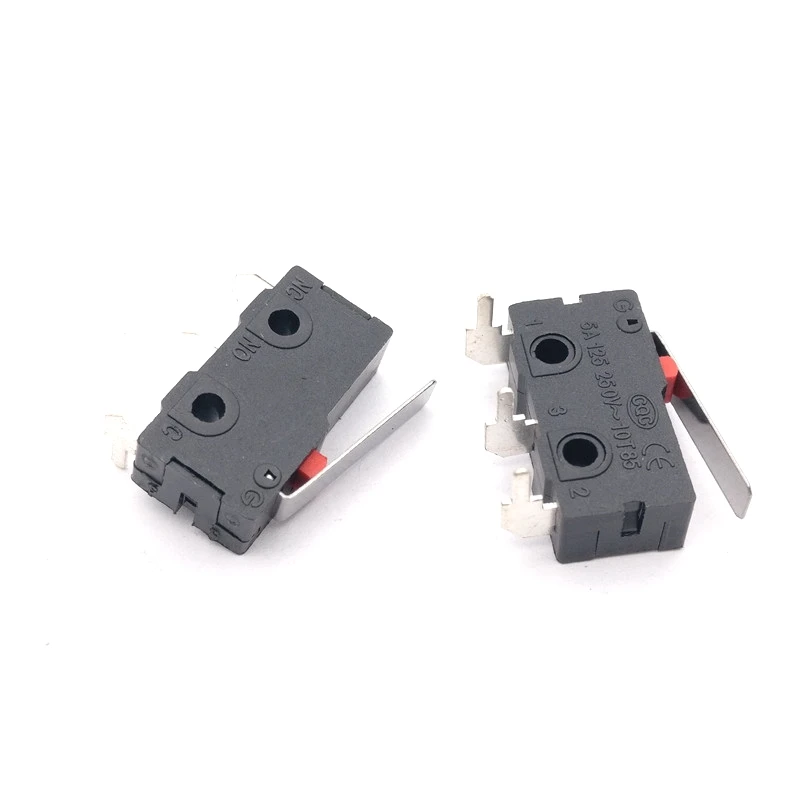 100 шт. Мышь переключатель KW11-3Z-2 3PIN 5A 250VAC мини-микро-переключатель вперед угол изгиба и назад угол изгиба