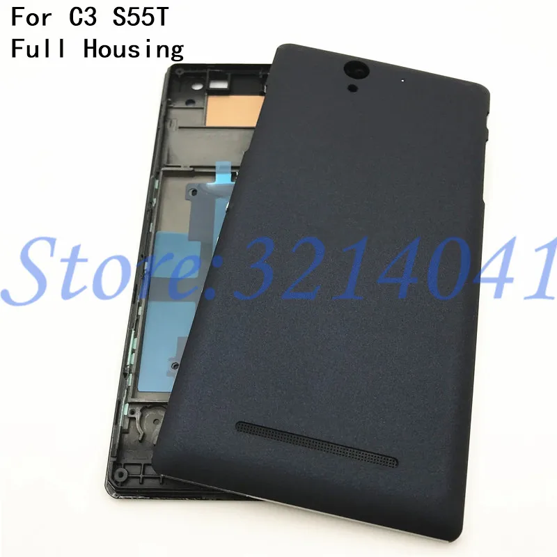 

Original LCD Display Frame Bezel Housing Cover A Frame For Sony Xperia C3 S55T Front Screen Frame Board Replacemenrt Repair