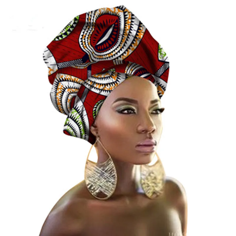 

National Decorative Scarf Shawls Women African headtie Head Wrap African Traditional Fashion Wax Printed Ankara Cotton Headscarf