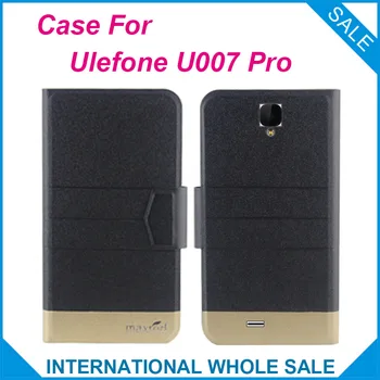 

5 Colors Super! Ulefone U007 Pro Case Fashion Business Magnetic clasp, High quality Leather Exclusive Case for Ulefone U007 Pro