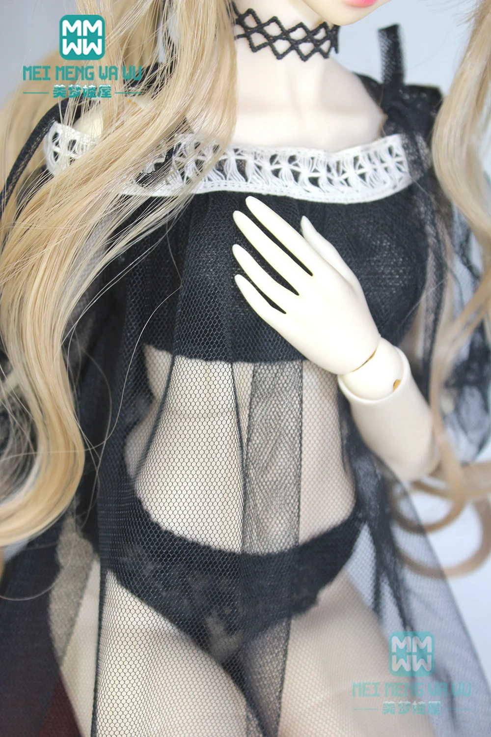 Мода BJD одежда длинные чулки нижнее белье платье для 1/3 BJD кукла аксессуары черный, белый