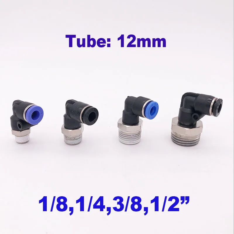 Festo 12 Push in L Connector 90 Degree 2 Port 12 mm OD Tube Festo 12 Push in L Connector 90 Degree 2 Port 12 mm OD Tube