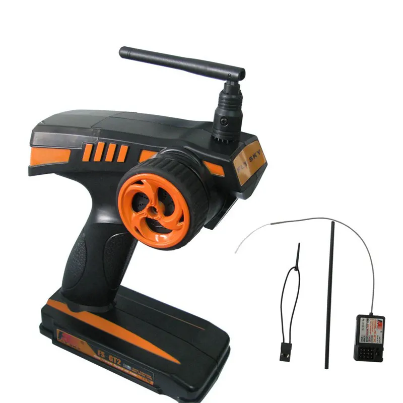 

FlySky 2.4G FS-GT2 2CH Radio Controller RC Transmitter (2 Channels )& FS-GR3E Receiver (3 channels) waterproof for Car Boat