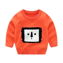 Вязаные свитера для маленьких детей от 2 до 8 лет осенне-зимние пуловеры одежда для мальчиков с круглым вырезом Детский свитер для девочек vetements de garcons