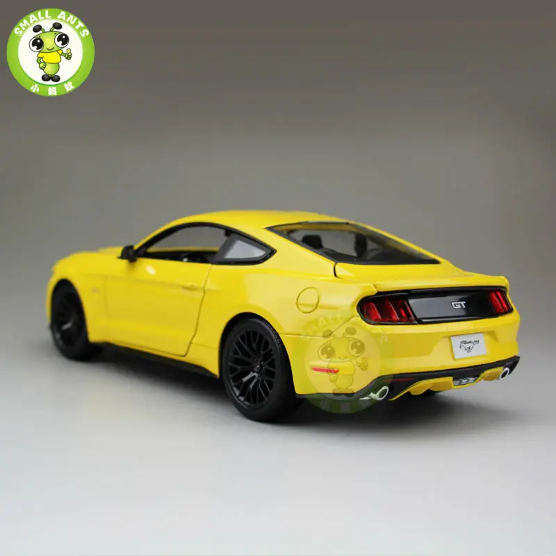 1:18 2015 Ford Mustang GT 5 0 литая модель автомобиля игрушки для детей подарки желтый maisto