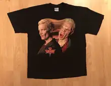 Баффи Охотник на вампиров 666 футболка Tv 90 s Vtg Jason XL Friday 13th Promo Movie футболка для мужчин с круглым вырезом Топы Мужская футболка