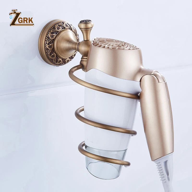 Preise ZGRK Alle Kupfer Gebürstet Bad Serie Europäischen Moderne Handtuch Ring Wc Papier Halter Tasse Halter Robe Haken Bad Hardware