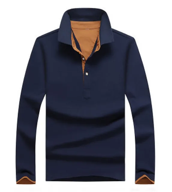 Buy Large size M 3XL business casual polo shirt, high