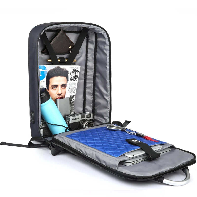 Мужской деловой рюкзак KAKA многофункциональная сумка с USB разъемом школьный ранец