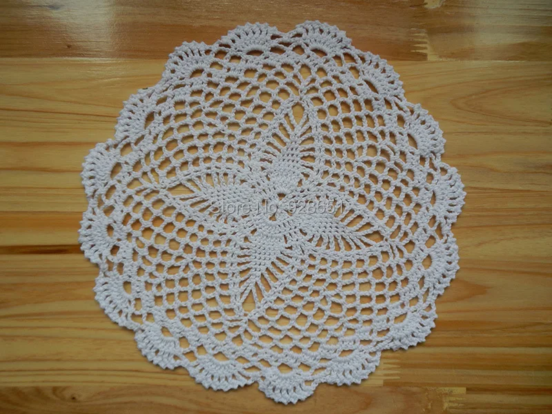 28cm(11") 12pcs/lot White crochet doilies wholesale doilies for wedding