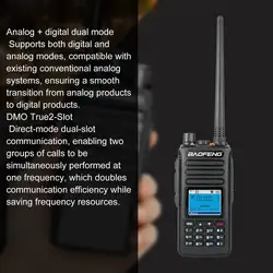 Портативный Пластик Цифровой Walkie Talkie профессиональный двойной частота Dual-band переговорные радио домофоны