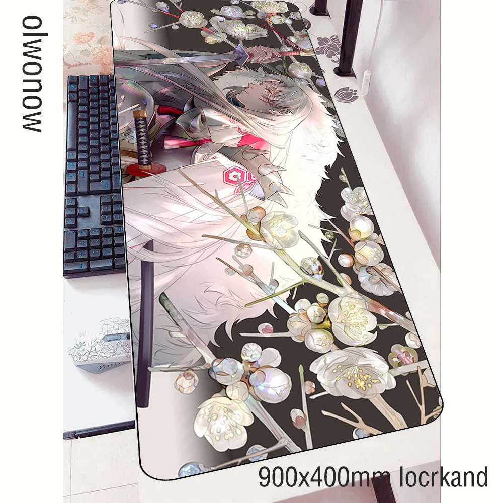 Игровой коврик для мыши inuyasha 900x400x3 мм игровой лучший продавец геймерский