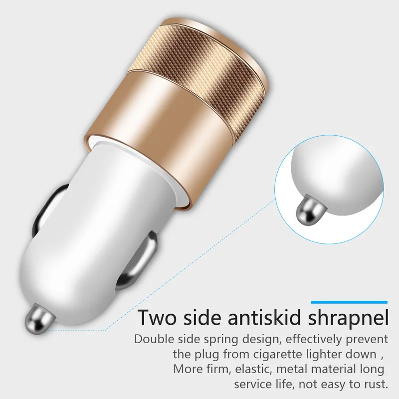 جائزة مزدوجة USB شاحن سيارة 5 v 2.1 سريع شاحن سيارة اللوحي هاتف ذكي شاحن سيارة ولاعة السجائر chargeur جائزة مزدوجة USB شاحن سيارة 5 v 2.1 سريع شاحن سيارة اللوحي هاتف ذكي شاحن سيارة ولاعة السجائر chargeur